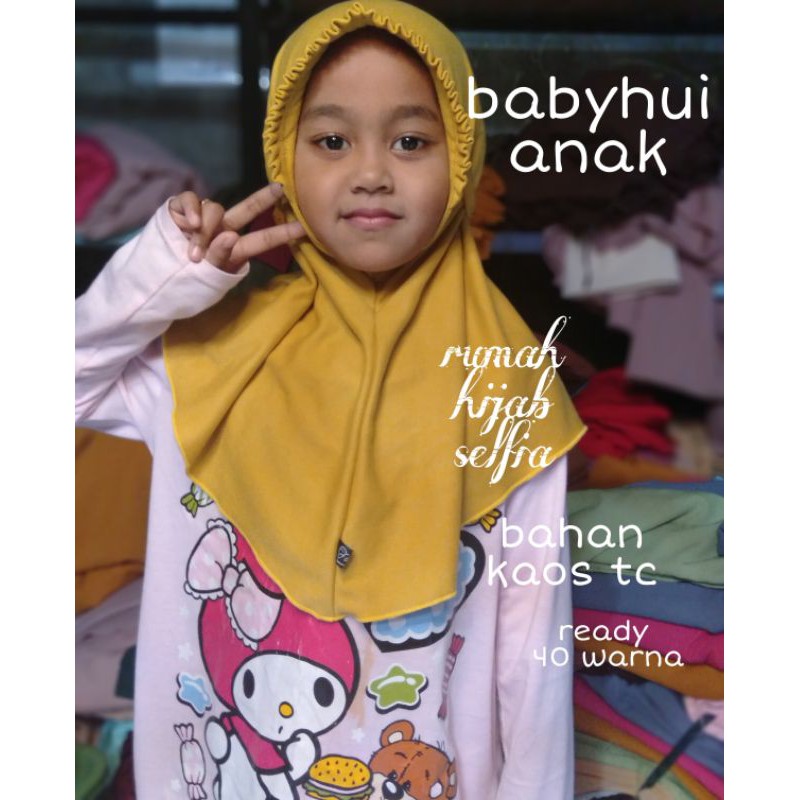 JILBAB BABYHUI  RAMPEL WAJAH ANAK