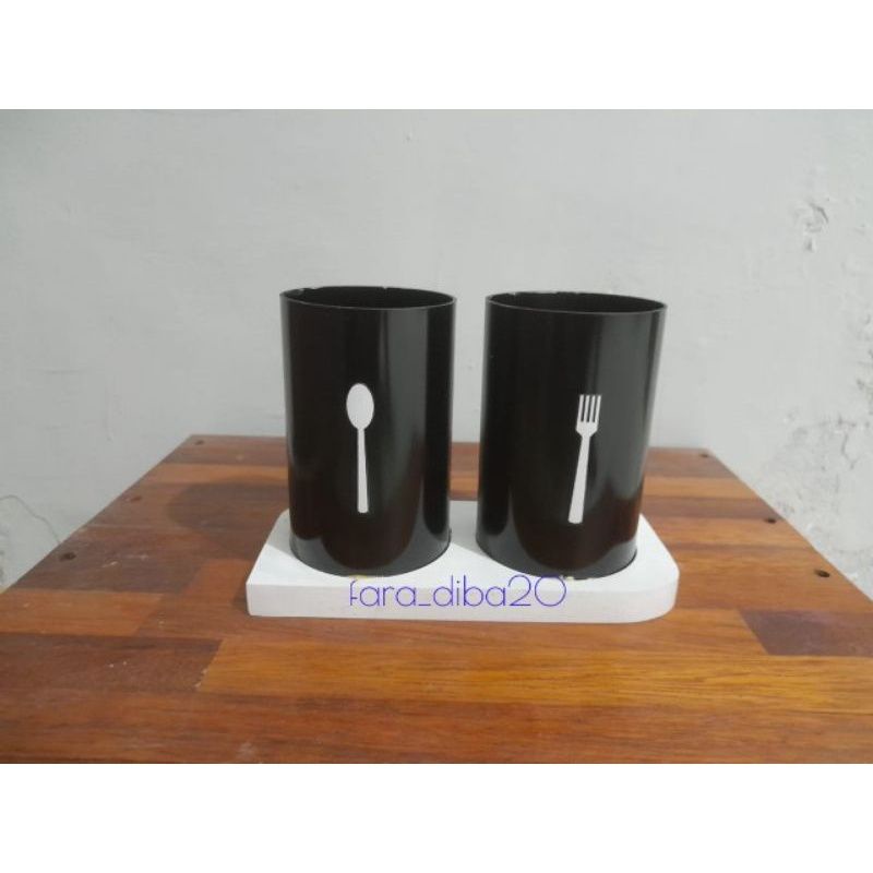 tempat sendok garpu/ tempat sendok kayu/ tempat sendok murah