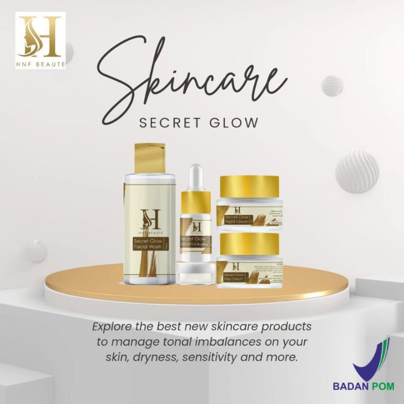 PROMO SKINCARE BPOM SECRET GLOW HNF BEAUTE