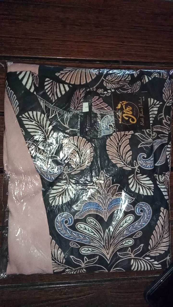 M-l-xl-xxl Batik Tunik Wanita Asj Sa Hrb026 Kenongo Pekalongan Sogan Tulis