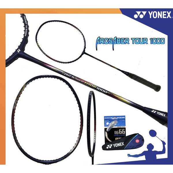 Spesial Raket Badminton Bulutangkis YONEX ARCSABER TOUR 1000 JAPAN ORIGINAL Berkualitas