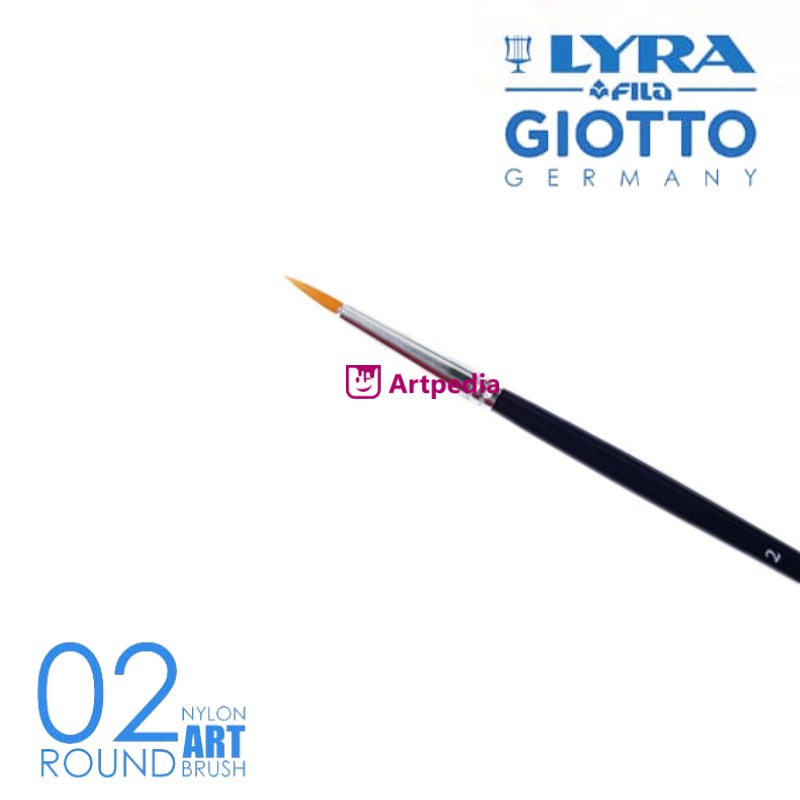 

Kuas Lyra Bulat 02 - Lyra Art Brush Round No.02 -Kuas Lukis Lyra -Lyra Taklon Art Brush Round No. 02