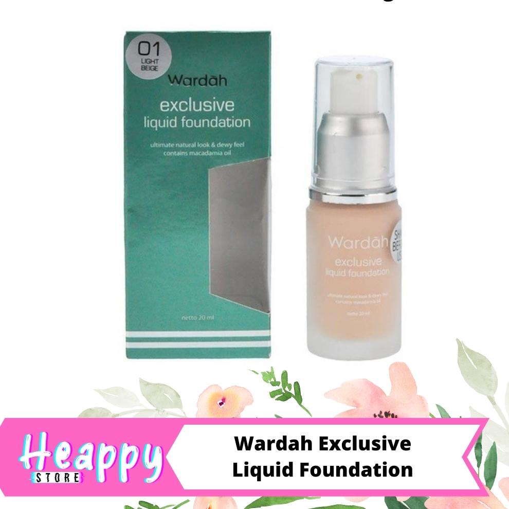 Wardah Exclusive Liquid Foundation - Alas Bedak Cair Wardah