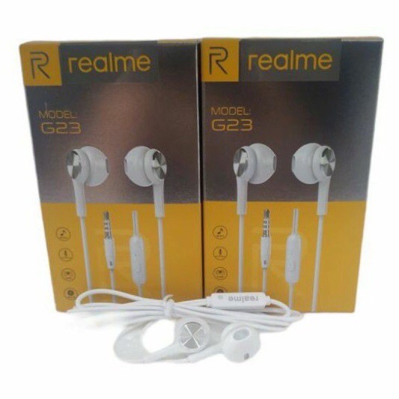 HF HEADSET REALME G23 SUPER BASS PACKING INPORT