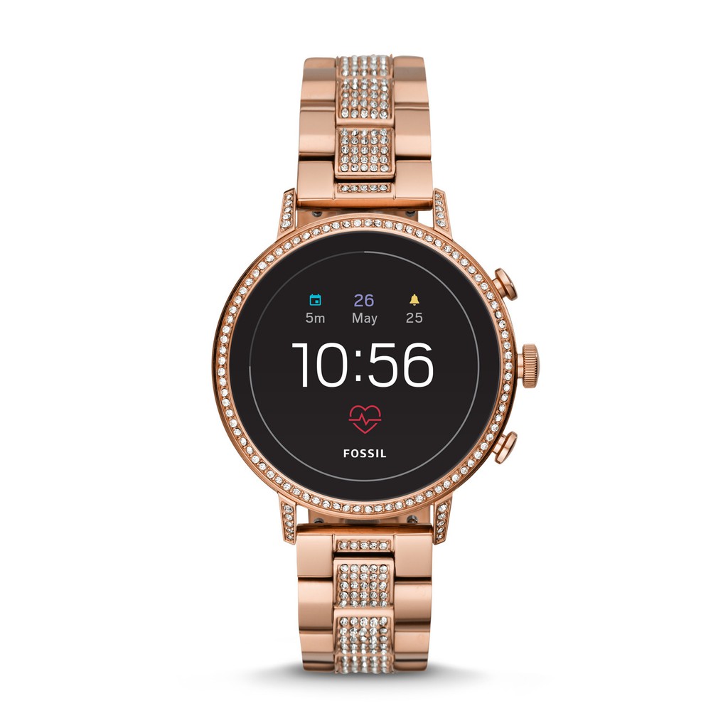 Smartwatch Fossil FTW6011J - Gen 4 Rg blink Smartwatch Venture HR Rose Gold Jam Tangan Ori