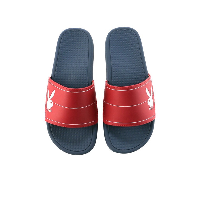 SANDAL SLIDE PLAYBOY PRIA ORIGINAL CASUAL BRANDED ASLI MERAH PL16