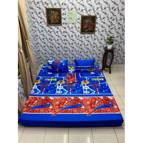 Sprei homemade karakter spiderman bock 120 160 180