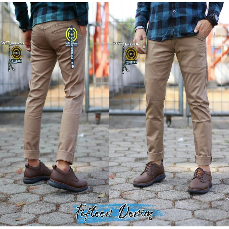 CELANA CHINO FIFTEN DENIM