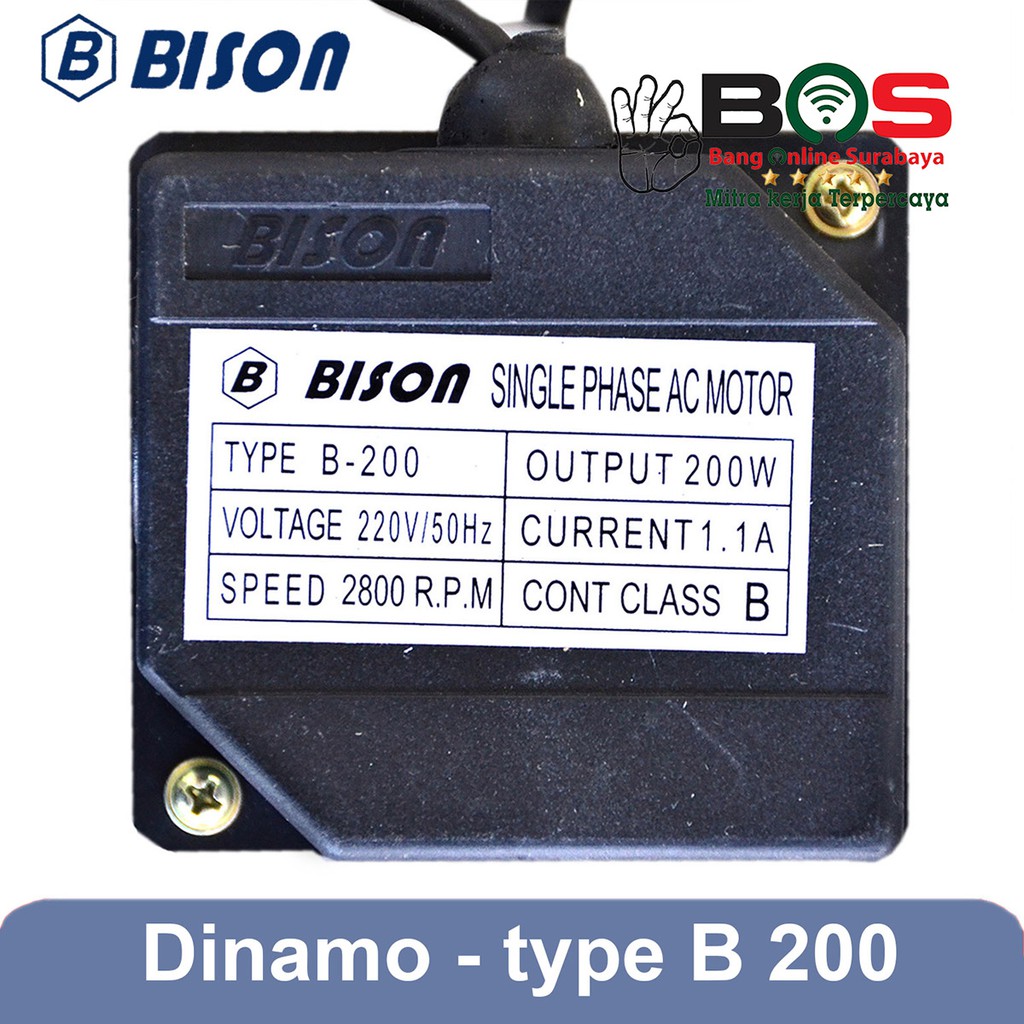 Dinamo Motor Mesin Parutan Portable Listrik Bison B-200 B200 B 200