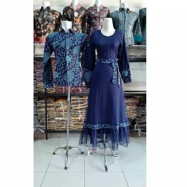 Baju Batik Couple Pasangan Gamis BrukatPakaian Muslim Wanita BatikKebaya Batik Wisuda Kebaya Lamaran