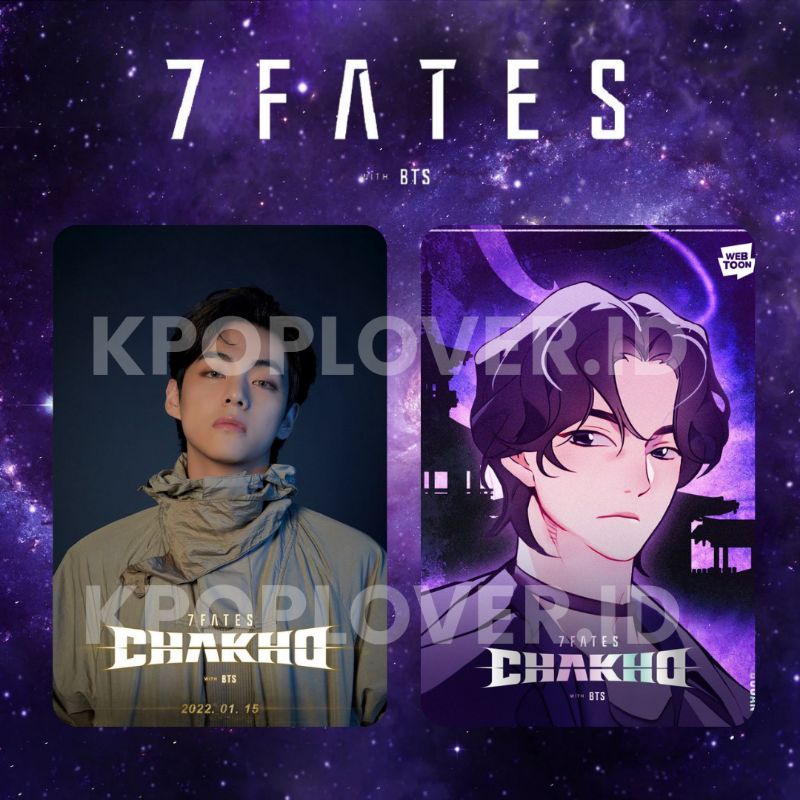 Photocard BTS And Webtoon Character (7Fates:Chakho)