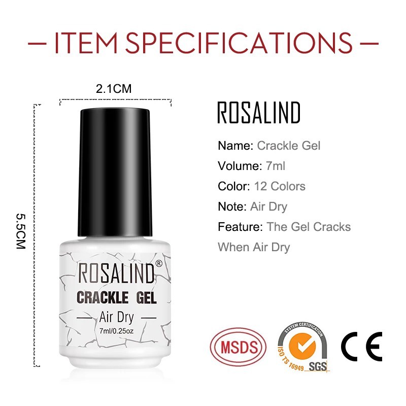 ROSALIND CRACKED GEL 7 ML - KUTEK GEL