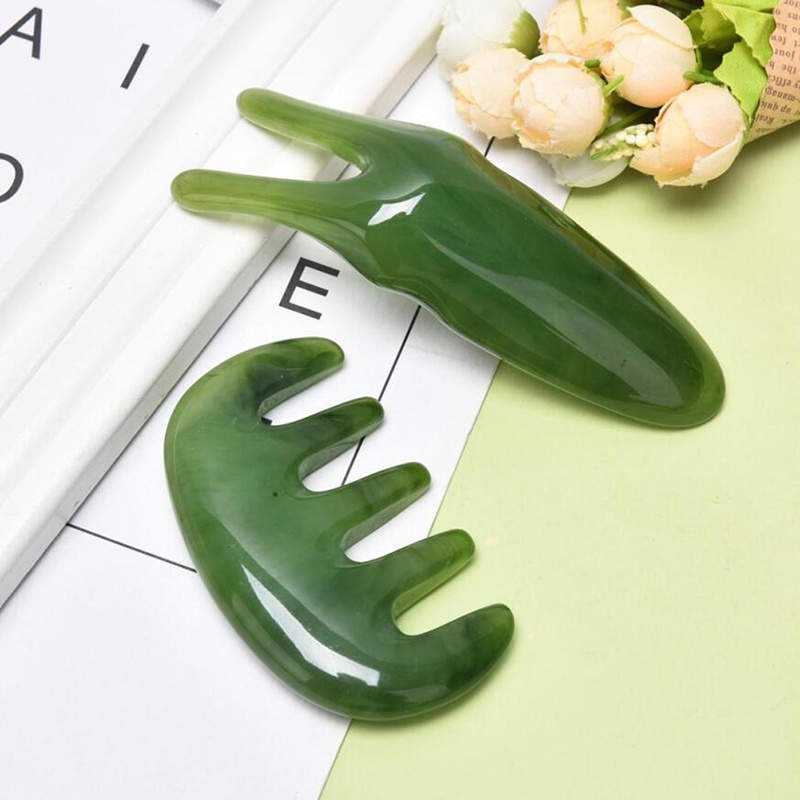 Alat Pijat Gua Sha Board Bahan Beeswax Alami Untuk Mengangkat Wajah Dan Mata