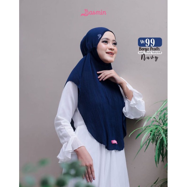 BERGO PLISKET BAHAN CERUTY BABYDOLL ORIGINAL BRAND YASMIN HIJAB YS 99