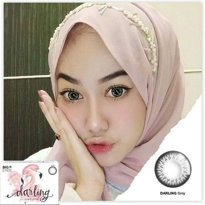 Softlens X2 DARLING 16 MM BIG EYES Soflen X2 DARLING 16MM Soflens Soflen X2 Exoticon Warna NORMAL