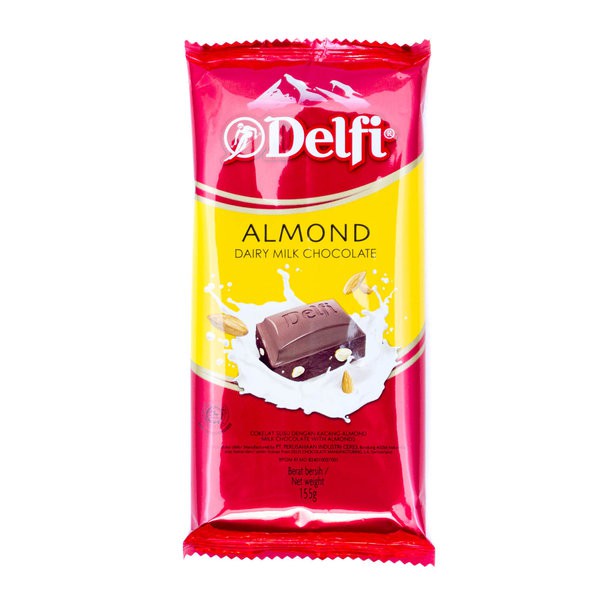 

DELFI Almond Diary Milk Chocolate 165gr - Coklat DELFI Kacang Almond