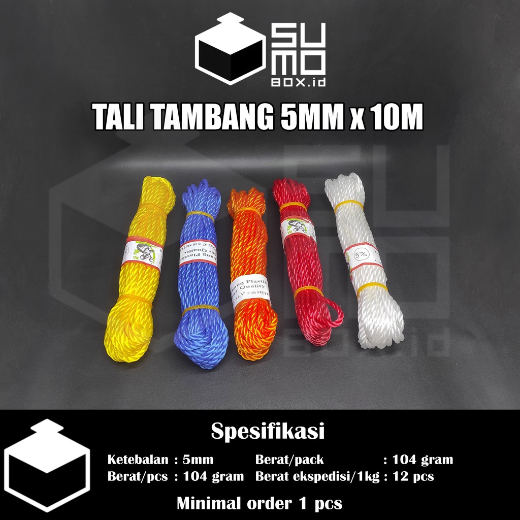 

Tali tambang plastik 5mm panjang 10 meter kuat kualitas super