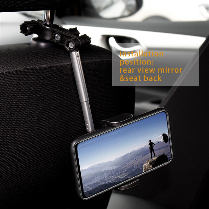Chuker 2021 Stand Holder Smartphonegps Adjustable Untuk Kaca Spion Dalam Mobil