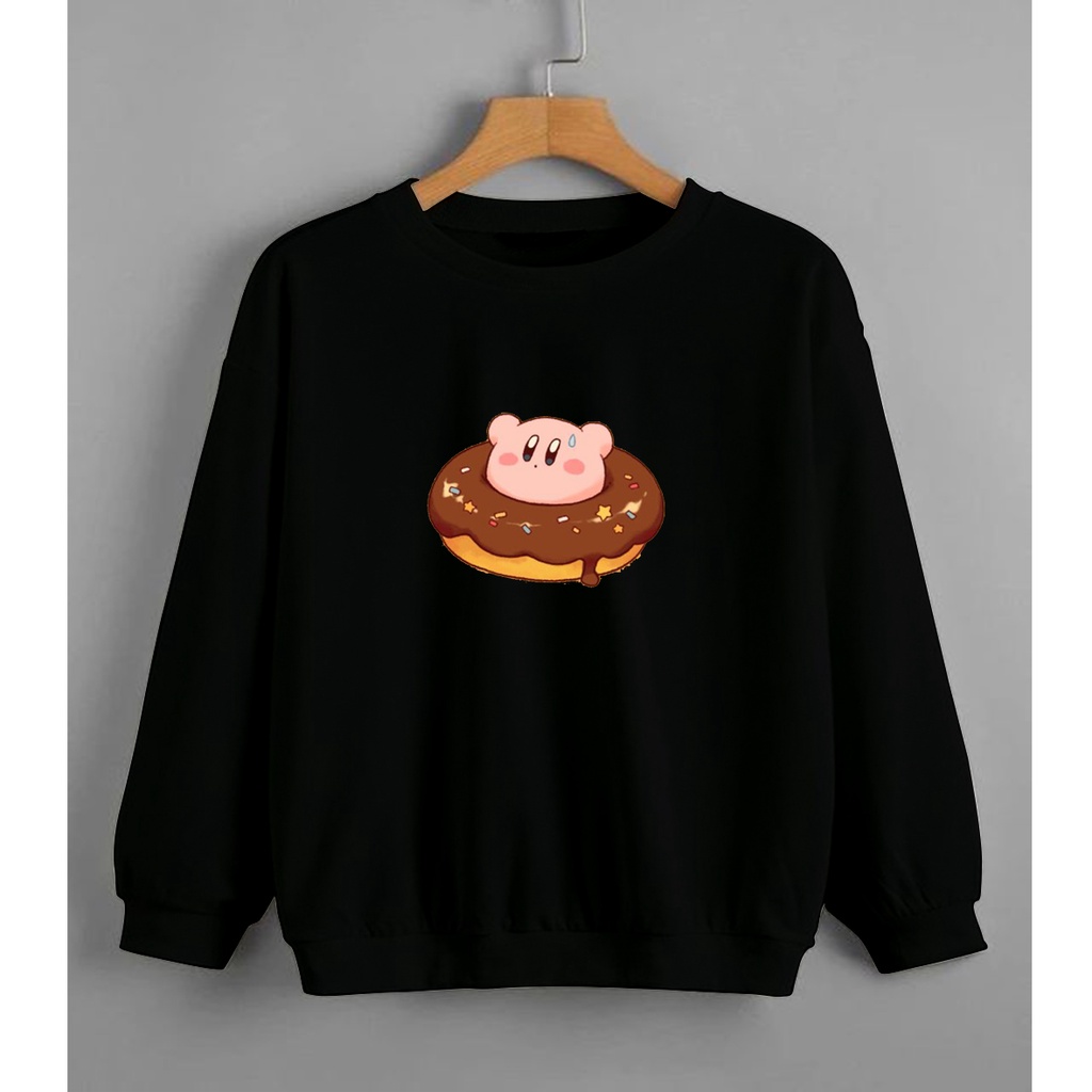 CALVIERO SHOP - BAJU SWEATER WANITA ATASAN KIRBY DOUGHNUT SWEATER DEWASA BRAND ANIME SWEATER HODDIE FASHION CITAYEM SCBD FASHION WEEK FASHION VIRAL TIKTOK