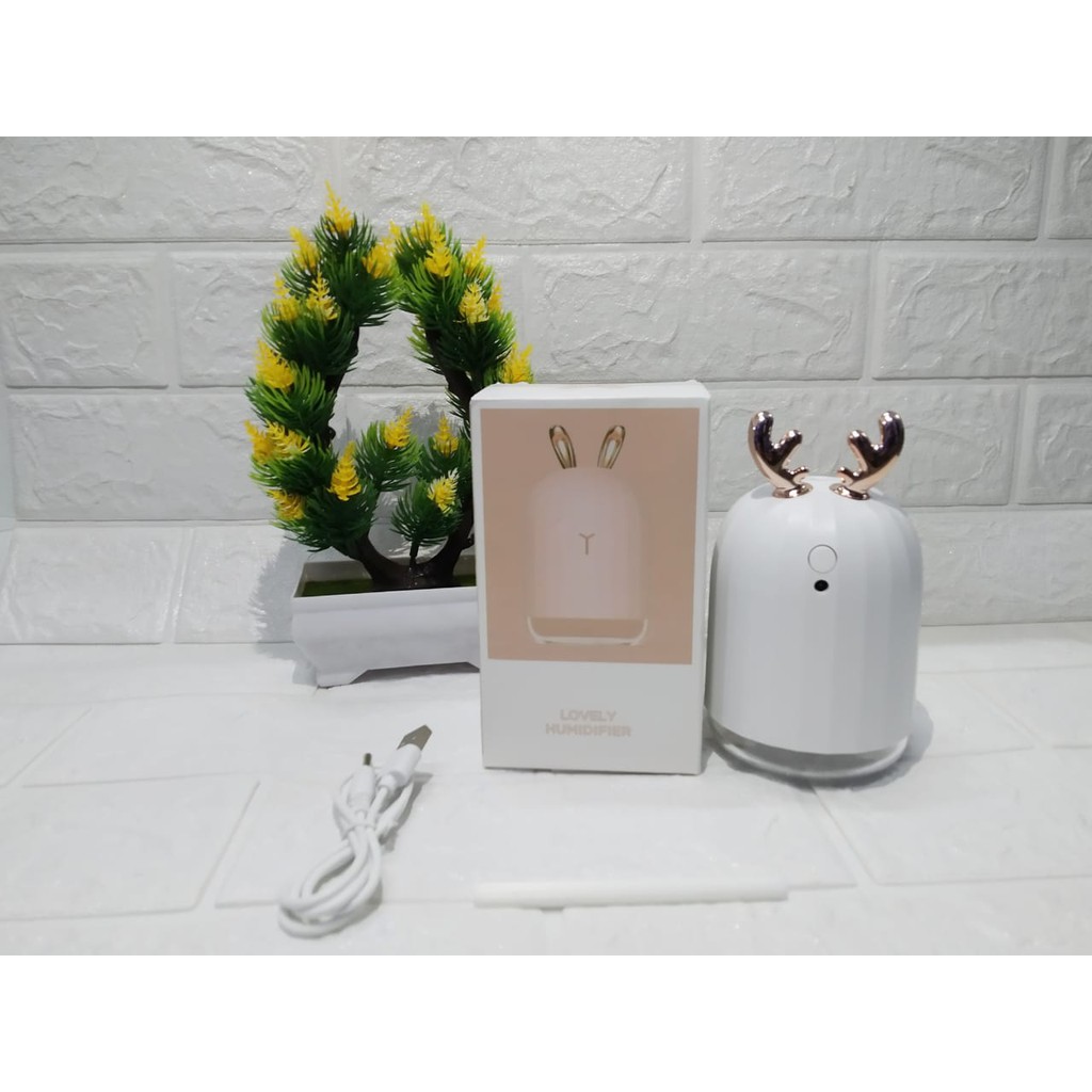 ☀ INDOLAND ☀ R413 Humidifier Aromatherapy Ultrasonic Pewangi Ruangan Air Diffuser Rusa Terapi Oil