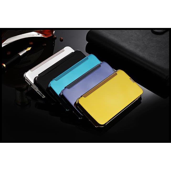 Flip Cover Handphone Flip Mirror Cover Clear View Samsung Galaxy J730 J7 Pro J7Pro