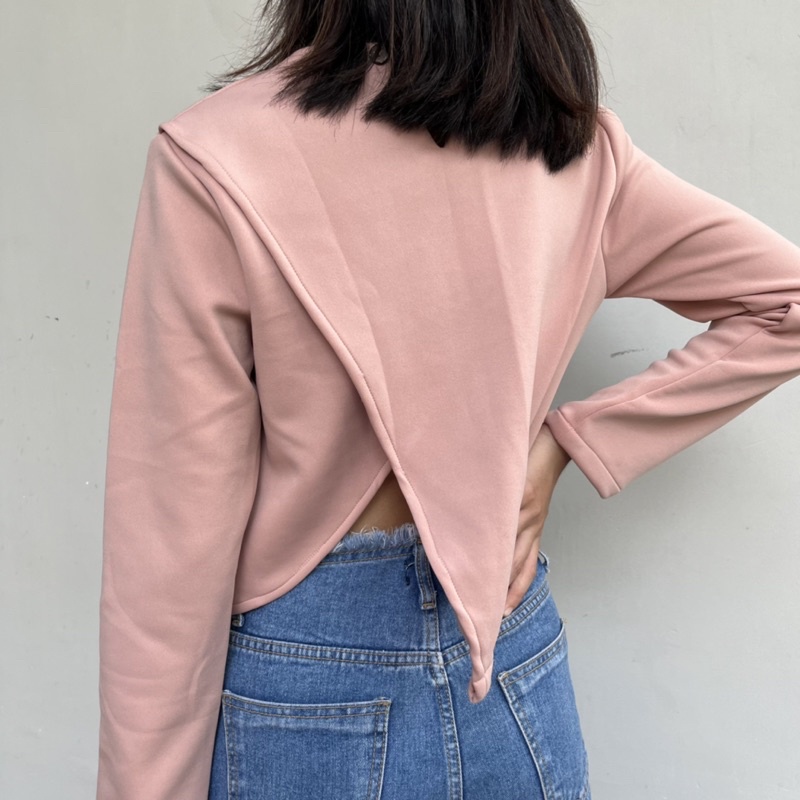 Baju Atasan Wanita Unik Millenial Import China Korea Bergaya Kasual Keren Kantor Formal Pesta Santai