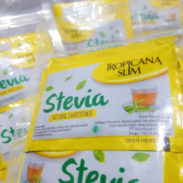 

Stevia Tropicana Slim 10 sachet