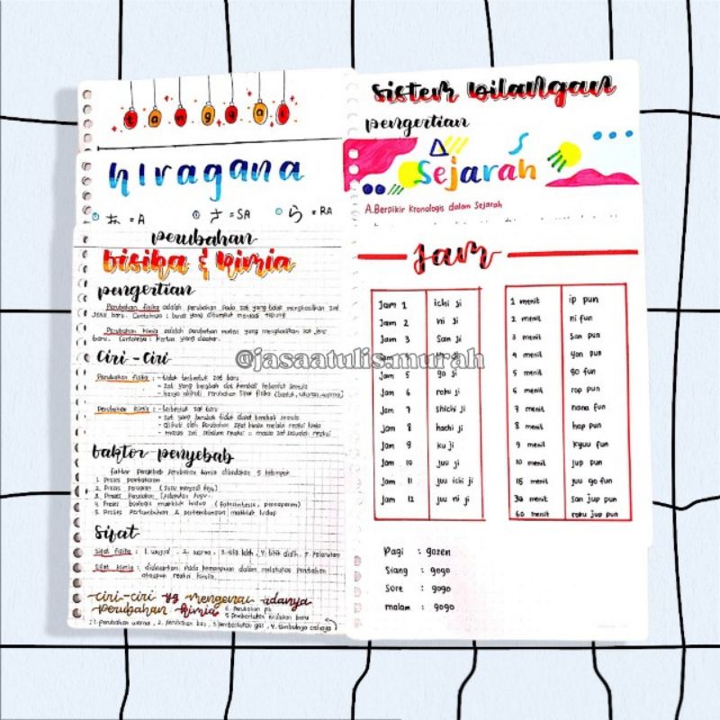 

Jasa Tulis Murah // Jasa Tulis Ala Studygram