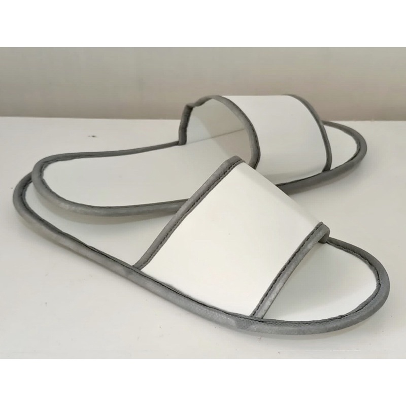 ( COD ) SANDAL SENDAL HOTEL MURAH-Putih abu