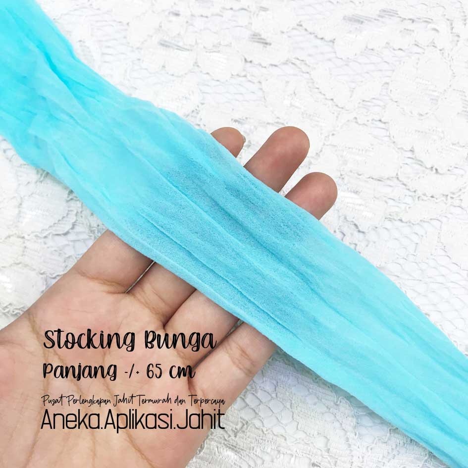 STOCKING BUNGA PER LEMBAR / BAHAN BUNGA STOCKING / STOCKING POLOS
