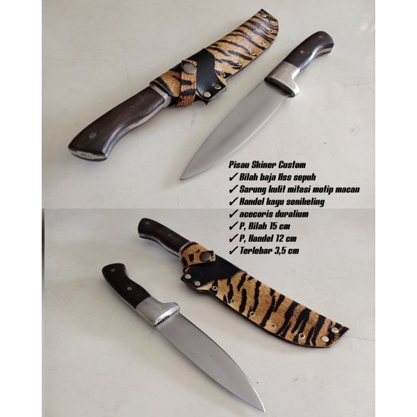 PISAU BOWIE PISAU HUNTING PISAU SURVIVAL PISAU BUSHCRAFT 013