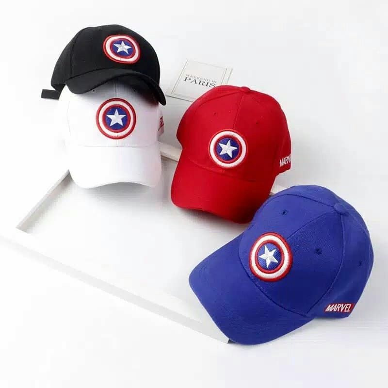 Captain America Hat Topi Anak Captain Amerika Topi Anak Import