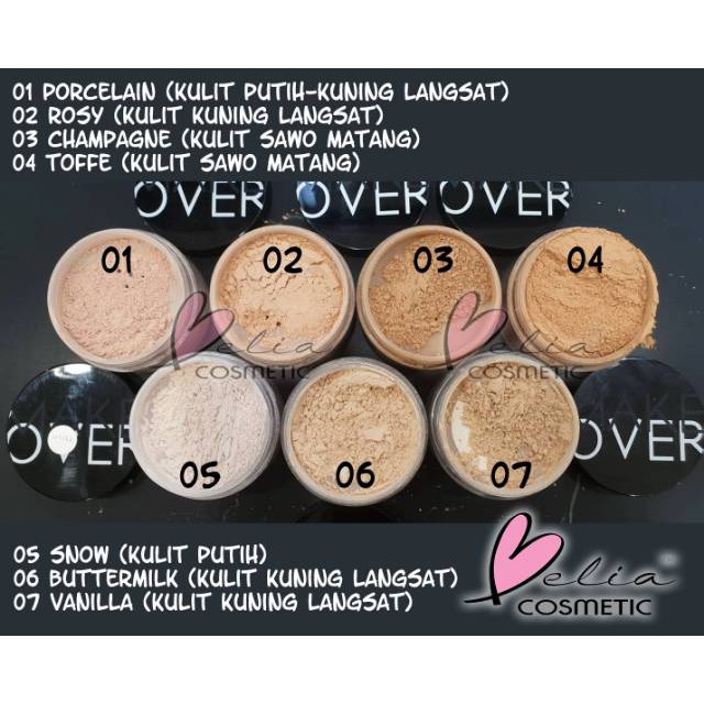 Make Over Silky Smooth Translucent Powder Makeover Bedak Tabur Shopee Indonesia