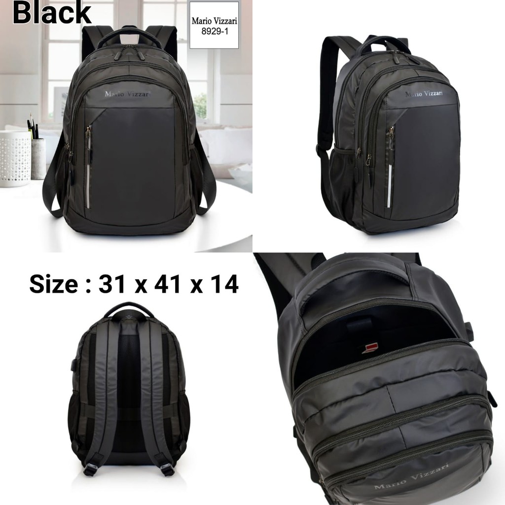 RANSEL BACKPACK BAHAN PARASUT TAS LAPTOP ~ 8929-1 ~