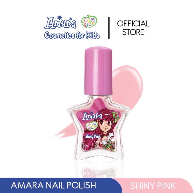 Amara Kids Nail Polish Kutek Anak Tanpa Aseton Aman Stiker Kuku Makeup