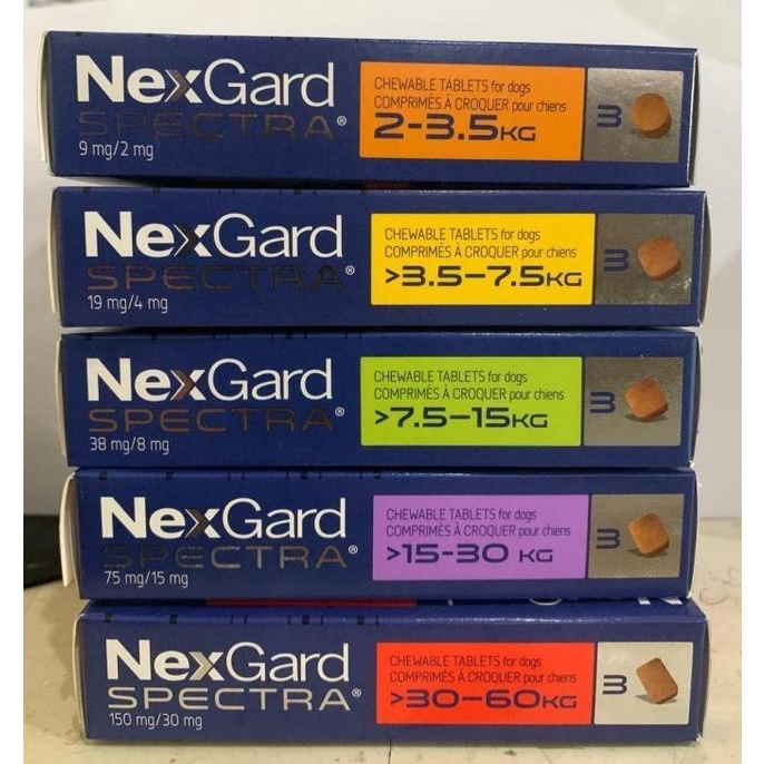 Nexgard Spectra Obat Kutu Anjing / Demodex Xl (30-60 Kg)