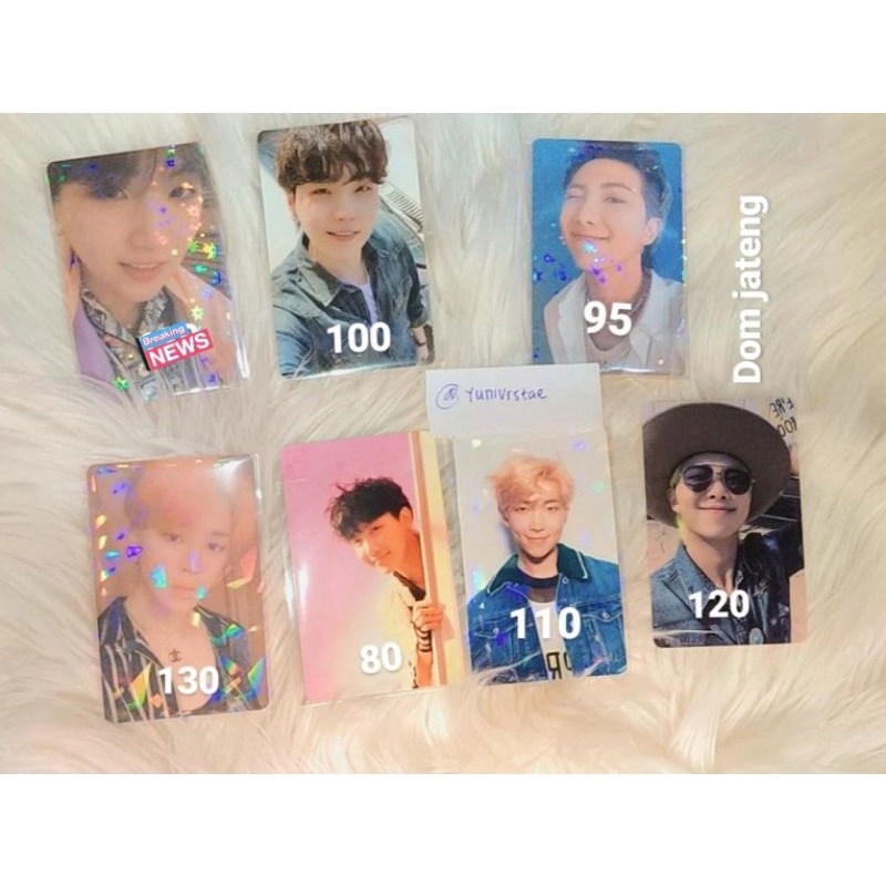 LD BUTTER NAMJOON M2U, POB SUGA, PC PERSONA JIMIN SUGA, PC JHOPE ANSWER E, PC HER NAMJOON