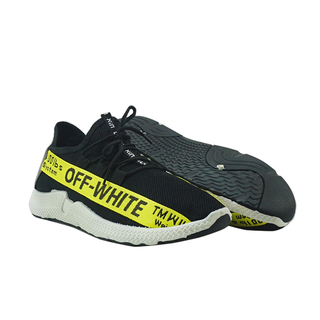 Sepatu Sneakers Pria Dane And Dine -  S0027 Hitam Kuning