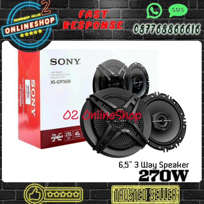 [[[BISA COD]] SONY XS-GTF1639 Speaker coaxial Sony xs gtf1639 3 way 6.5inch Audio Kode 446