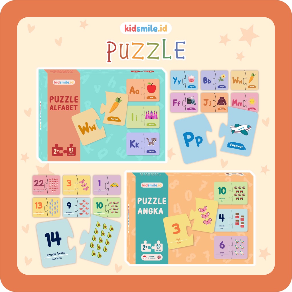 Puzzle Kidsmile Alfabet dan Angka Mainan Edukasi Anak Puzzle Alfabet dan Angka Puzzle Anak Puzzle Alphabet Puzzle Angka Mainan Edukatif Puzzle Huruf Jigsaw Puzzle Belajar Membaca Belajar Berhitung