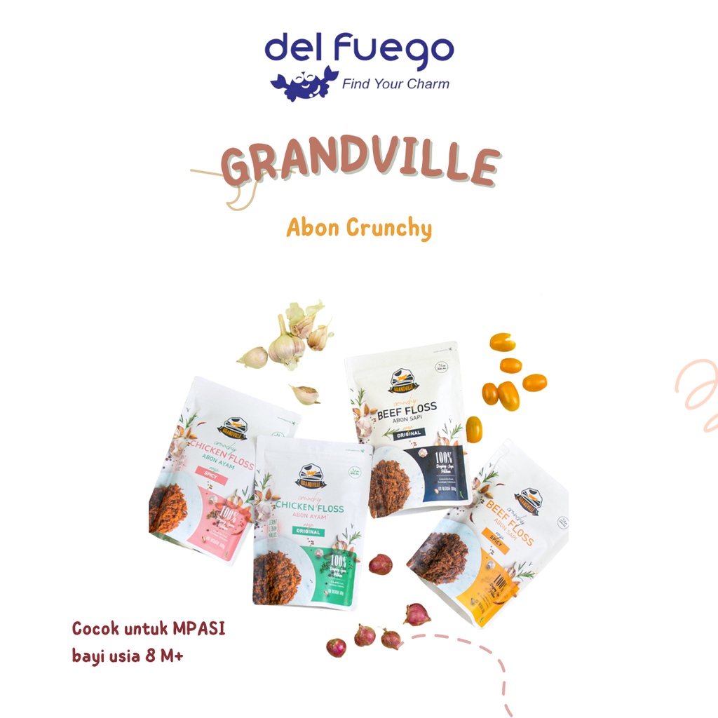 

[DF] Grandville Abon Crunchy Sapi & Ayam / Snack Anak