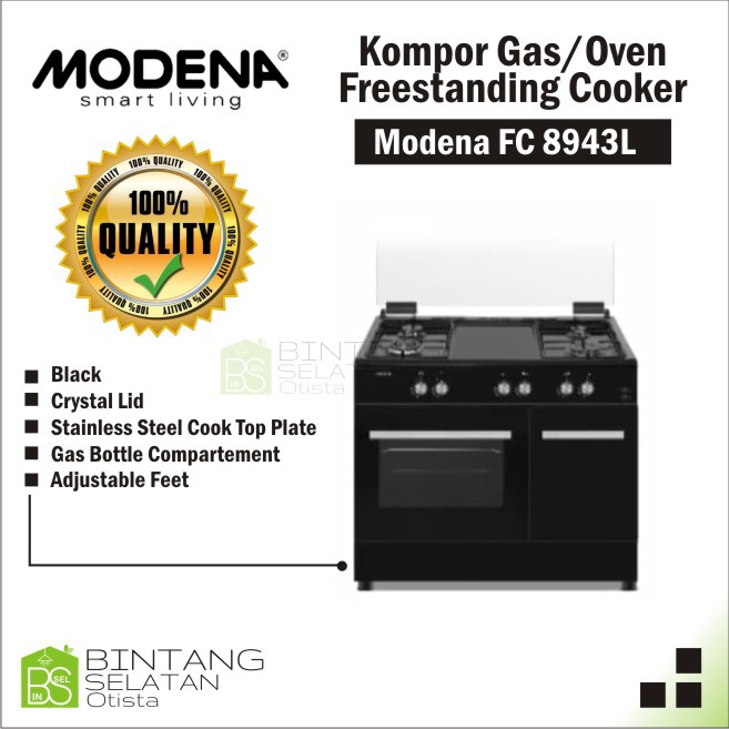 FREESTANDING MODENA KOMPOR GAS / OVEN / FREESTANDING COOKER MODENA FC 8943 L / FC8943L