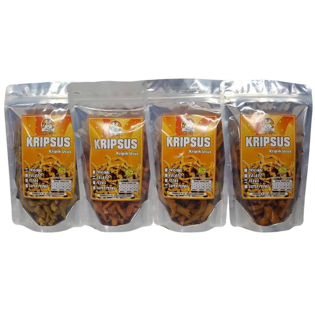 

Kripik Usus Ayam kripsus Kemasan 80 gr Enak Gurih Murah