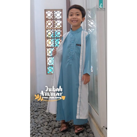 Jubah Anak Laki-Laki|| Jubah Ammar| Usia 2-12 Tahun|| New Product!! Original by El-Fath