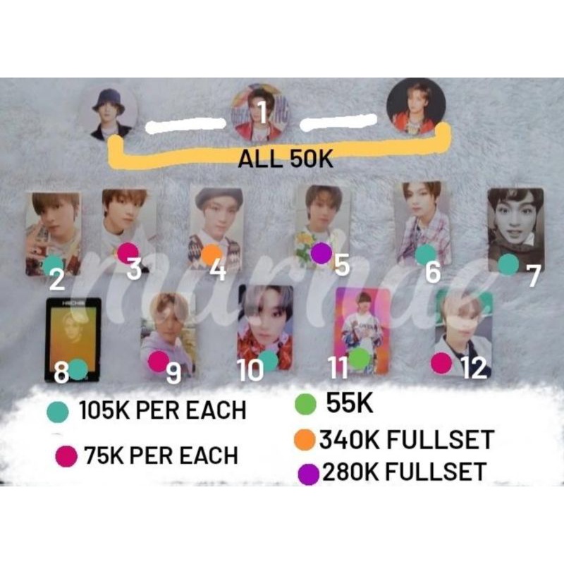 Photocard PC NCT Dream 127 Haechan Xiaojun YB yearbook