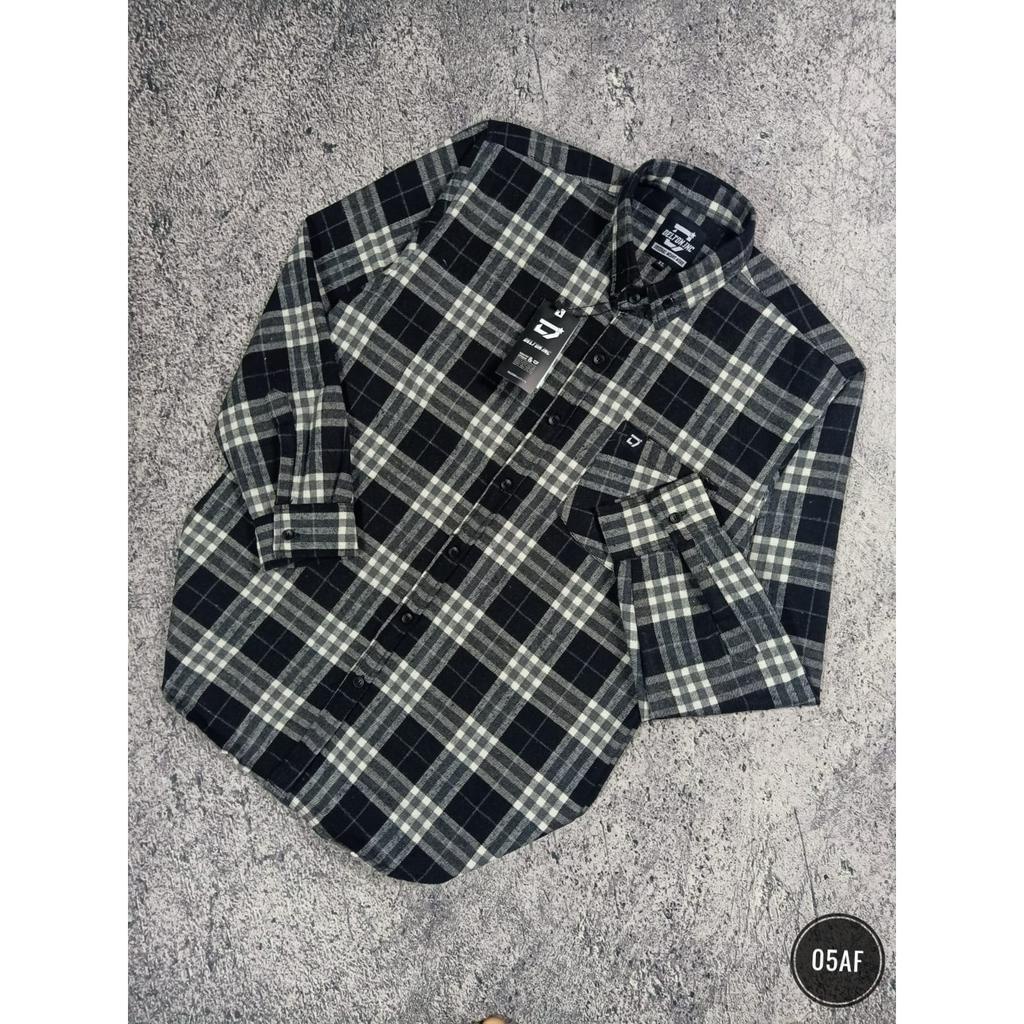 Kemeja Pria Lengan Panjang Model Slimfit - Kemeja Flanel (15AF)