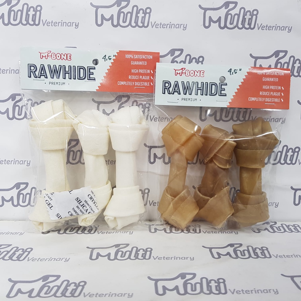 

Nycyta Home Mbone Knotted 4,5" Rawhide Snack Anjing Cemilan