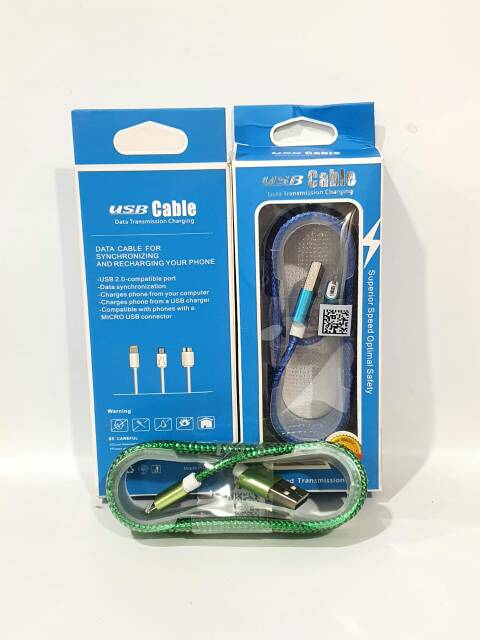 Kabel Data Nylon Original Iighting Cable USB For IOS Panjang 1.5 Meter