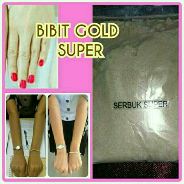 SALE 250GR serbuk bibit pemutih gold EMAS 24K DIJAMIN ORIGINAL NO ABAL ABAL KW UANG BALIK