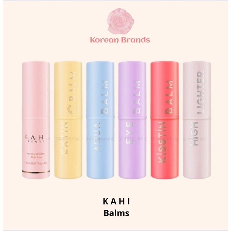 Kahi Balm (Multi Balm, Extin C, Kisstin, Baby, Highlighter, Aqua Balm)